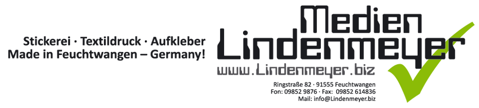 Stickerei · Textildruck · Aufkleber Made in Feuchtwangen – Germany! Stickerei · Textildruck · Aufkleber Made in Feuchtwangen – Germany!
